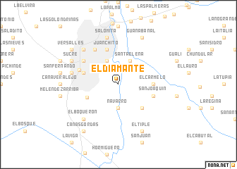 map of El Diamante