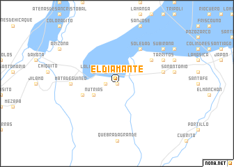 map of El Diamante