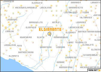 map of El Diamante