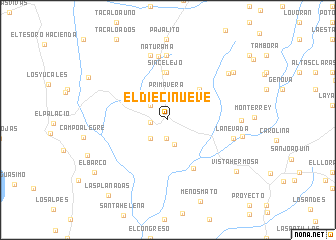 map of El Diecinueve