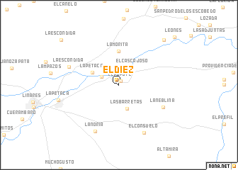 map of El Diez