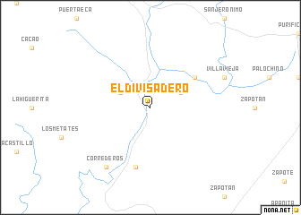 map of El Divisadero