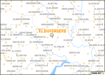 map of El Divisadero