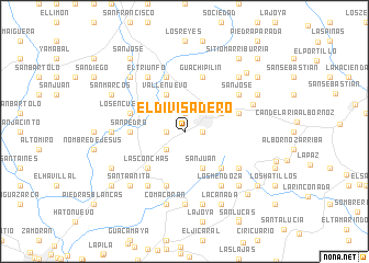 map of El Divisadero