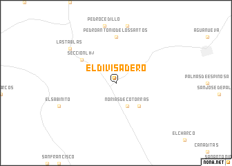 map of El Divisadero