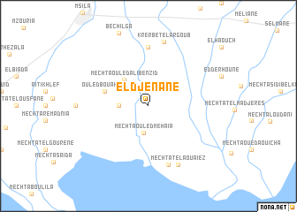 map of El Djenâne