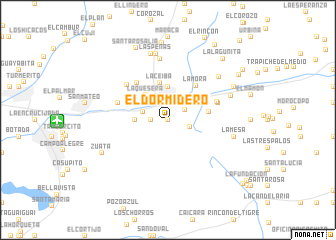 map of El Dormidero