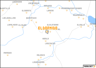 map of El Dormido