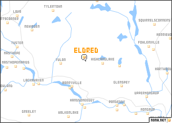 map of Eldred