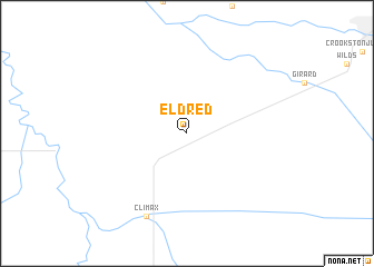 map of Eldred