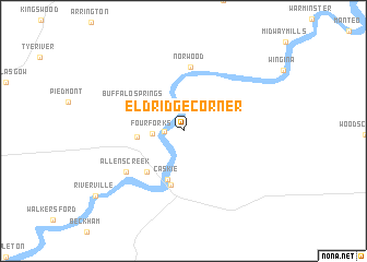 map of Eldridge Corner