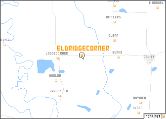 map of Eldridge Corner