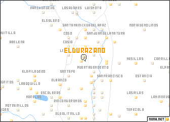 map of El Durazano