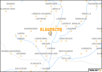 map of El Durazno