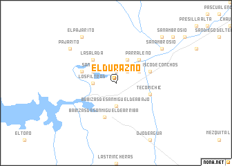 map of El Durazno