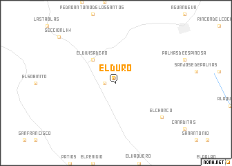 map of El Duro