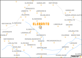 map of El Ebanito