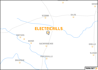 map of Electric Mills