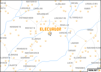 map of El Ecuador