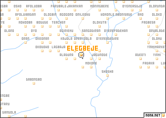 map of Elegbeje