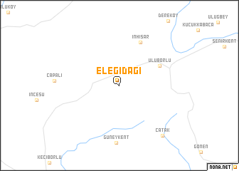 map of Eleğidağı