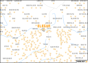map of Elegun