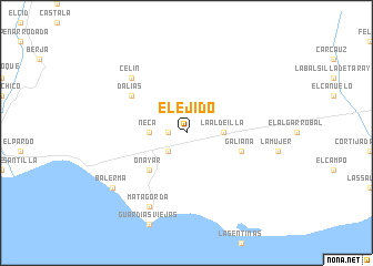 map of El Ejido