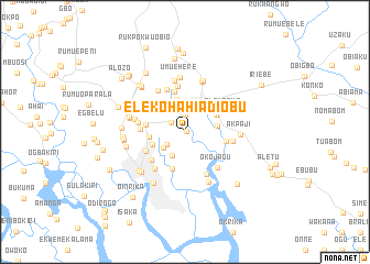 map of Elekohahia Diobu