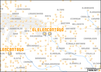map of El Encantado