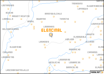 map of El Encinal