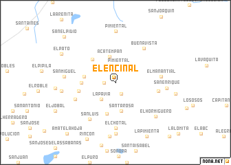 map of El Encinal