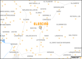 map of El Encino