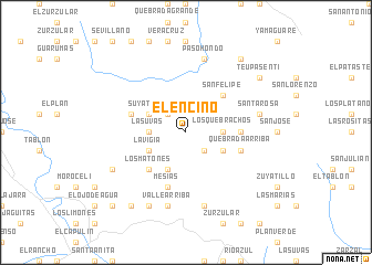 map of El Encino