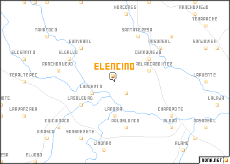 map of El Encino