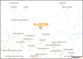 map of El Encino