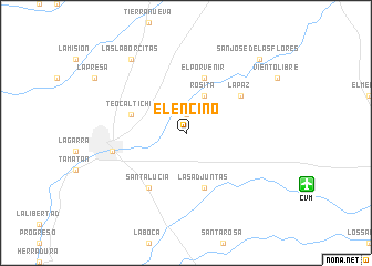 map of El Encino