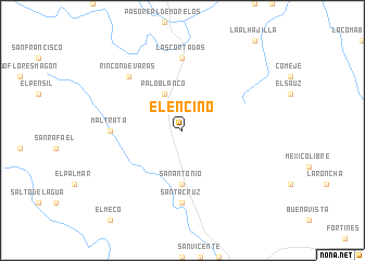 map of El Encino