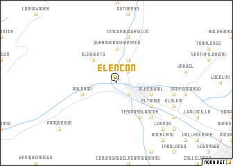 map of El Encón