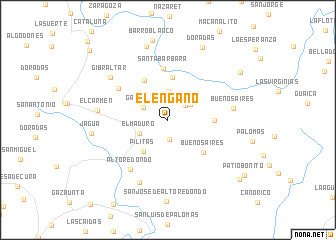 map of El Engaño