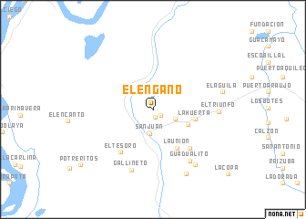 map of El Engaño