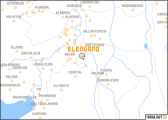 map of El Engaño