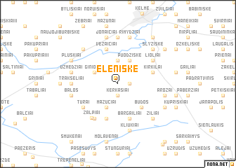 map of Eleniškė