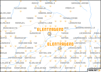 map of El Entradero