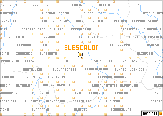 map of El Escalón