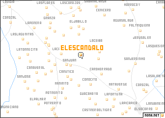 map of El Escandalo