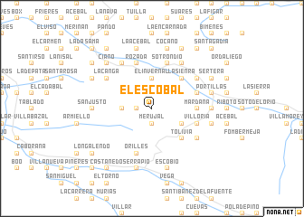 map of El Escobal