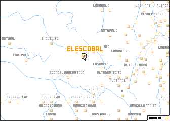 map of El Escobal