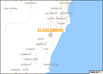 map of El Escobonal