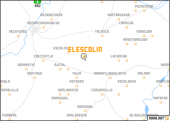 map of El Escolín