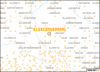 map of El Esconde Panal